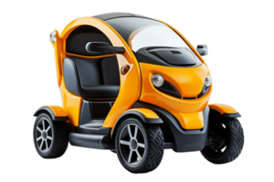 AI generated Small Electric Vehicle Isolated on a Transparent Background. AI png