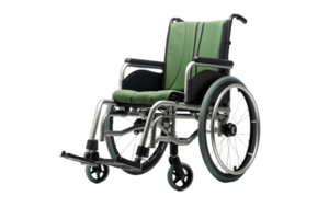 ai generiert Rollstuhl isoliert auf transparent Hintergrund. ai png