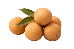 ai genererad en longan frukt på en transparent bakgrund. ai png