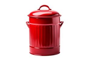 AI generated Garbage Can Isolated on a Transparent Background. AI png