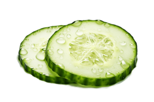 ai gerado pepino fatia em transparente fundo. ai png