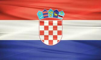 Illustration of Croatia Flag and Editable Vector of Croatia Country Flag