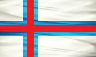 Illustration of Faroe Islands Flag and Editable vector Faroe Islands Country Flag