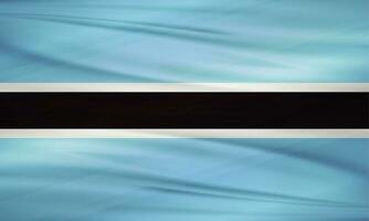 Illustration of Botswana Flag and Editable vector Botswana Country Flag
