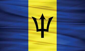 Illustration of Barbados Flag and Editable Vector of Barbados Country Flag