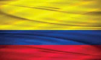 ilustración de Colombia bandera y editable vector Colombia país bandera