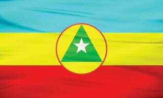 Illustration of Cabinda Flag and Editable vector Cabinda Country Flag