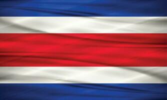 Illustration of Costa Rica Flag and Editable Vector of Costa Rica Country Flag