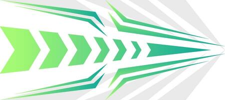 sporty modern arrow green gradient gaming jersey background vector