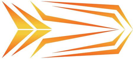 abstract orange gradient decal sports jersey background vector