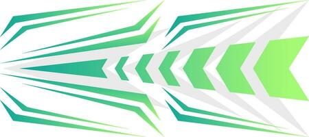 sporty fast arrow green gradient gaming jersey background vector