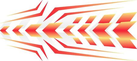 sporty arrows red gradient geometric modern jersey background vector