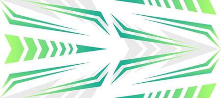 sporty stripes green gradient gaming jersey design background vector