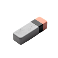 AI generated Isolated eraser cutout object on transparent background, PNG file