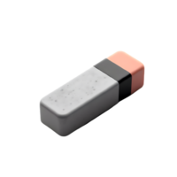 AI generated Isolated eraser cutout object on transparent background, PNG file