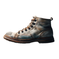 AI generated Isolated shoe cutout object on transparent background, PNG file