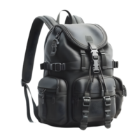 AI generated Isolated backpack cutout object on transparent background, PNG file