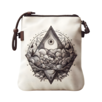 AI generated Isolated bag cutout object on transparent background, PNG file