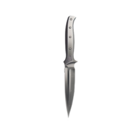 AI generated Isolated knife cutout object on transparent background, PNG file