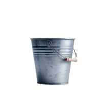AI generated Isolated bucket cutout object on transparent background, PNG file