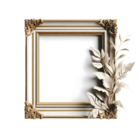 AI generated Isolated frame cutout object on transparent background, PNG file