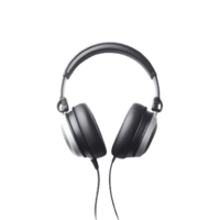 AI generated Isolated headphone cutout object on transparent background, PNG file