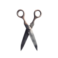 AI generated Isolated scissors cutout object on transparent background, PNG file