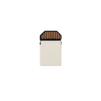 AI generated Isolated memory card cutout object on transparent background, PNG file