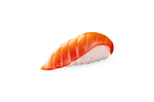 Lachs Nigiri auf png transparent Hintergrund isoliert