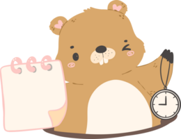 mignonne marmotte illustration png