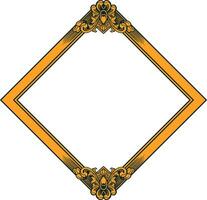 Vector square frame with ornament illustration