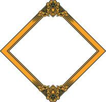 Vector square frame with ornament illustration