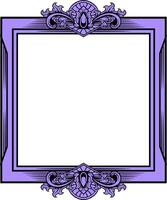 Vector square frame with ornament illustration