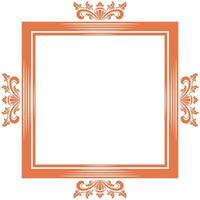 Vector square frame with ornament illustration