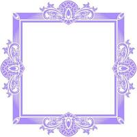 Vector square frame with ornament illustration