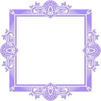 Vector square frame with ornament illustration