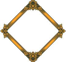Vector square frame with ornament illustration