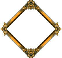 Vector square frame with ornament illustration