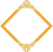 Vector square frame with ornament illustration