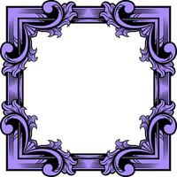 Vector square frame with ornament illustration