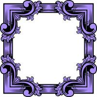 Vector square frame with ornament illustration