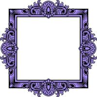 Vector square frame with ornament illustration