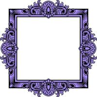 Vector square frame with ornament illustration