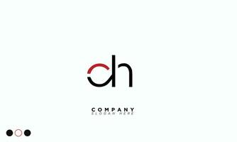 CH Alphabet letters Initials Monogram logo HC, C and H vector