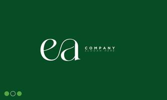 EA Alphabet letters Initials Monogram logo AE, E and A vector