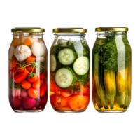 AI generated Mix Vegetables and Fruits in Water Jar on Transparent background - Ai Generated png