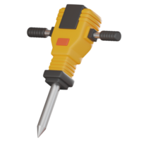 Dynamic Construction, Jackhammer Tools for Building and Demolition. 3D render png