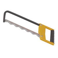 Hand Saw Icon for Construction and Woodwork. 3D render png