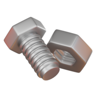 Screws Construction Tools Icon for Engineering Projects. 3D render png