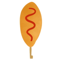 Koreaans straat voedsel Corn dog png